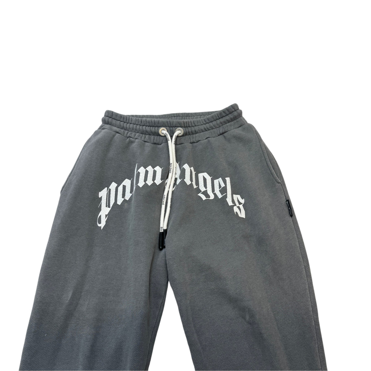 Men's Curved Logo Print Joggers Charcoal Size S / W30 - Photo 3