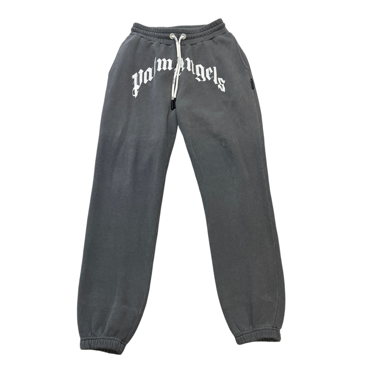 Men's Curved Logo Print Joggers Charcoal Size S / W30 - Photo 1