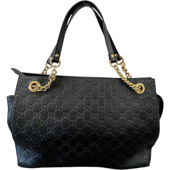 Women's Guccissima Soft Tote Handbag Black
