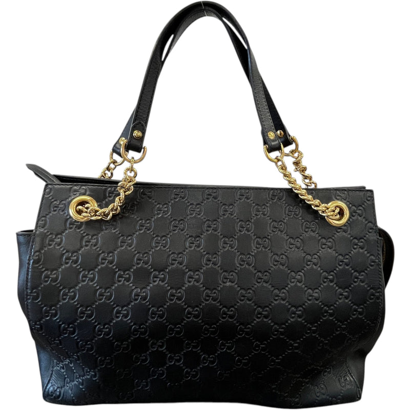Women's Guccissima Soft Tote Handbag Black