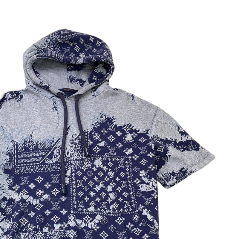 Men's Bandana Hoodie Navy Size L