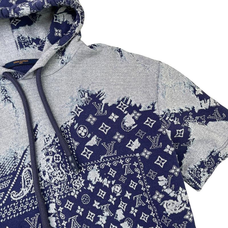 Men's Bandana Hoodie Navy Size L