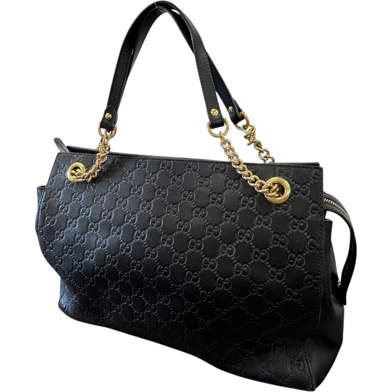 Women's Guccissima Soft Tote Handbag Black