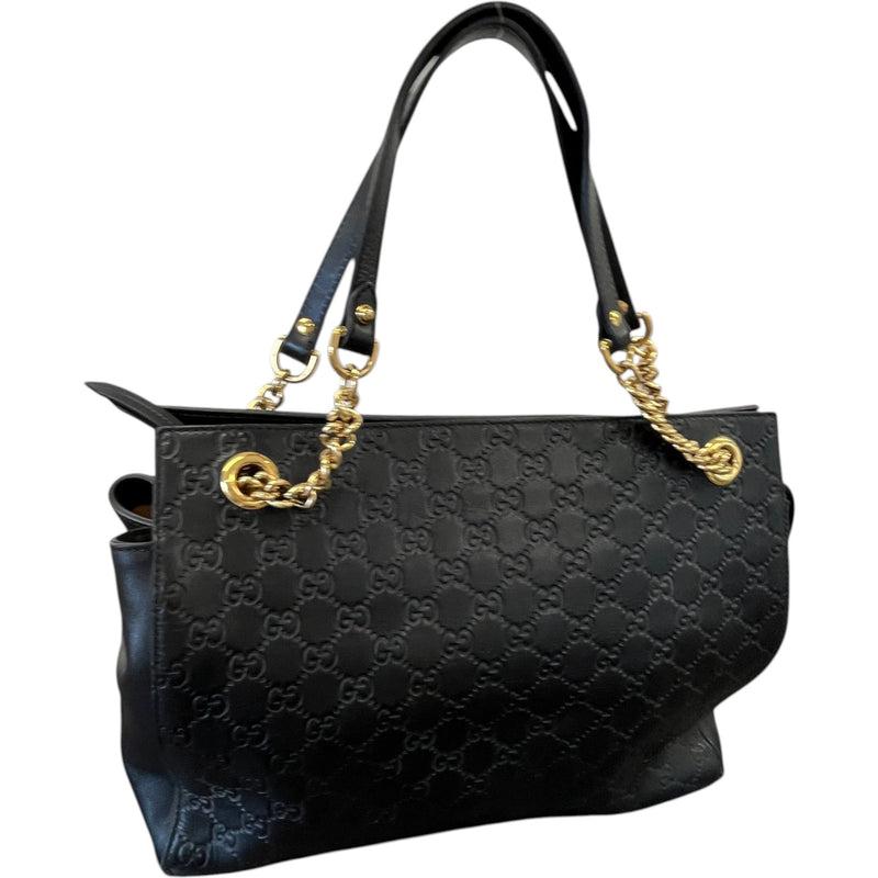 Women's Guccissima Soft Tote Handbag Black