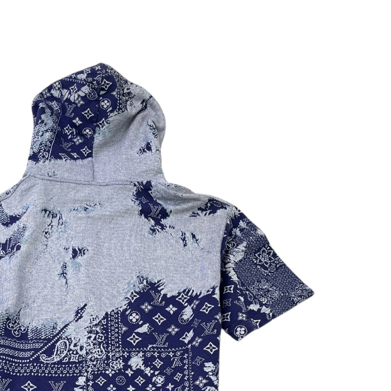 Men's Bandana Hoodie Navy Size L