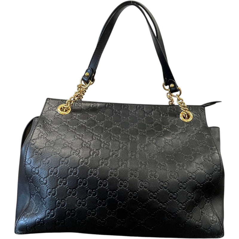 Women's Guccissima Soft Tote Handbag Black