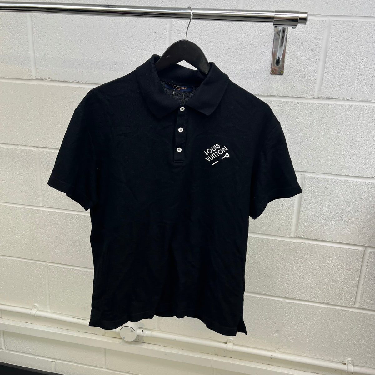 Men's Signature Polo Shirt Black Size M - Photo 8