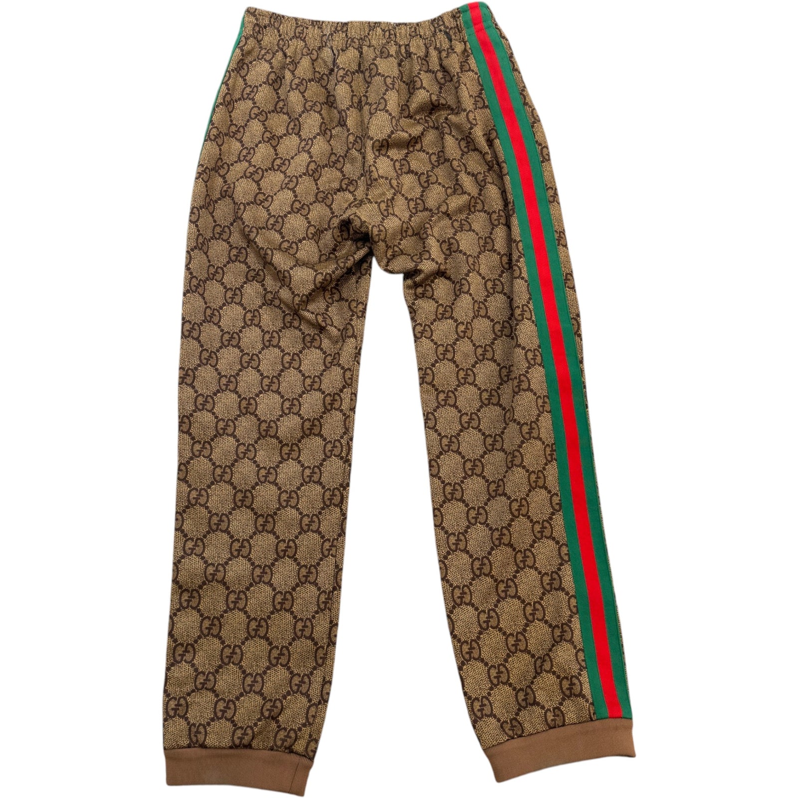 Men's GG Supreme Technical Jersey Joggers Brown Size M / W32 - Photo 2