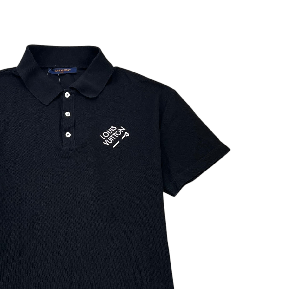 Men's Signature Polo Shirt Black Size M - Photo 3