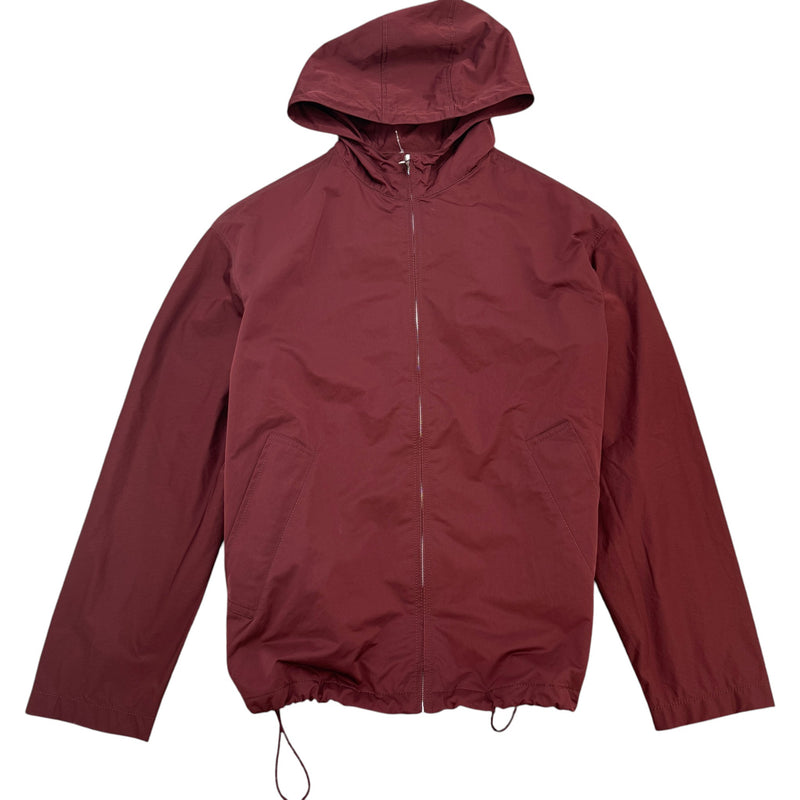 Men's Nylon Bomber Windbreaker Burgundy Size S