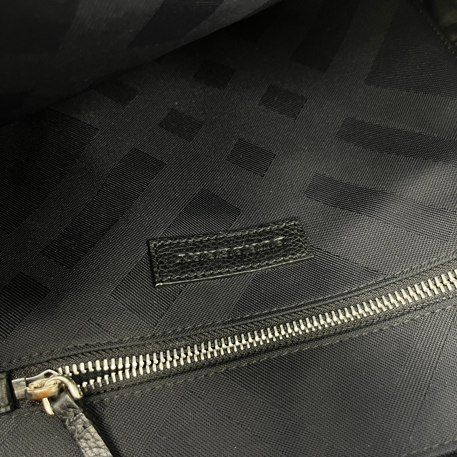 Men's Logo Nylon Backpack Black - Photo 13