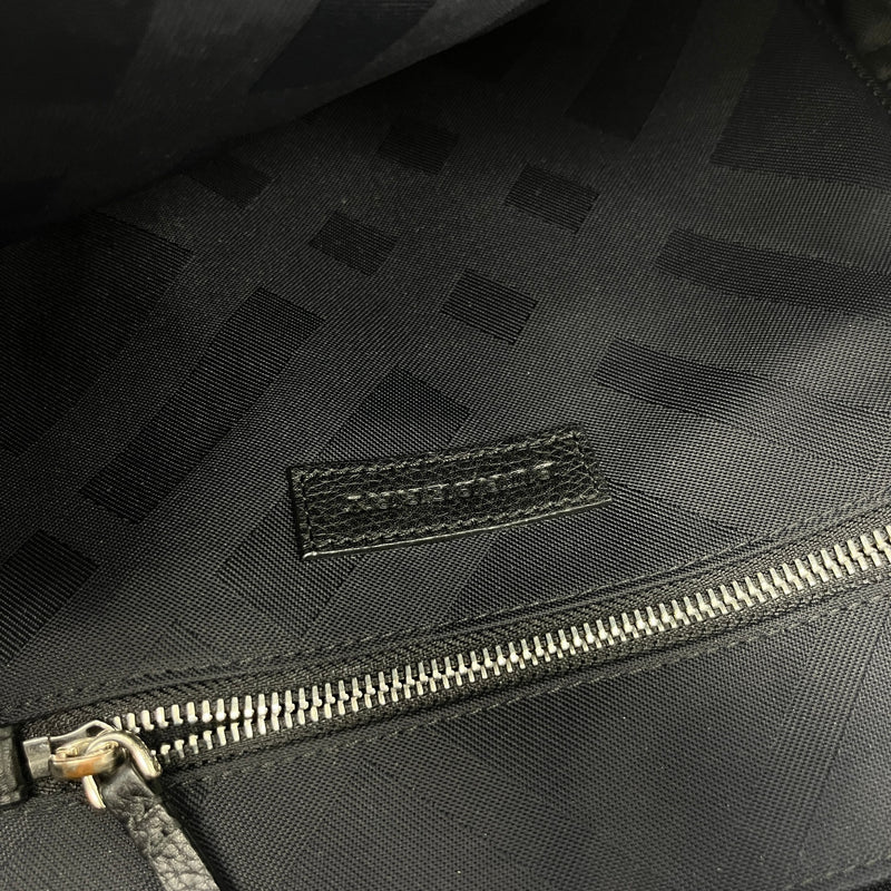 Men's Logo Nylon Backpack Black