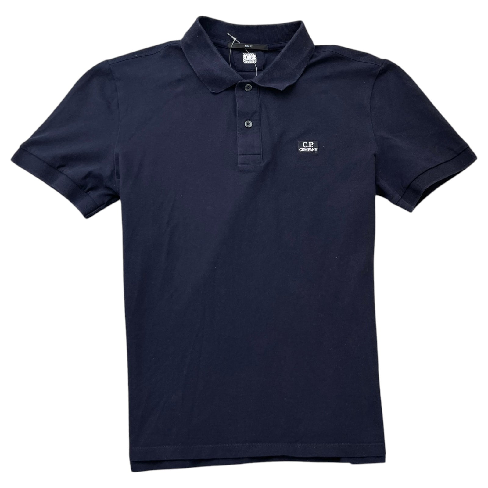 Men's Logo Patch Polo Shirt Navy Size M - Photo 1