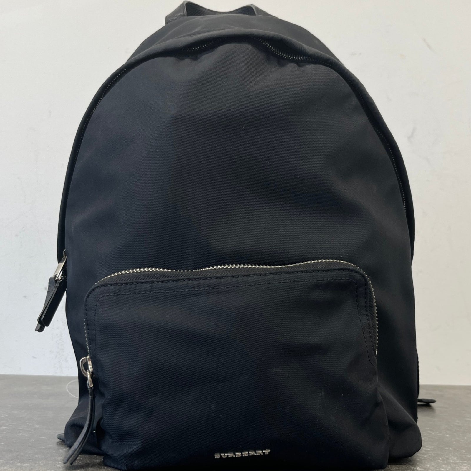 Men's Logo Nylon Backpack Black - Photo 14