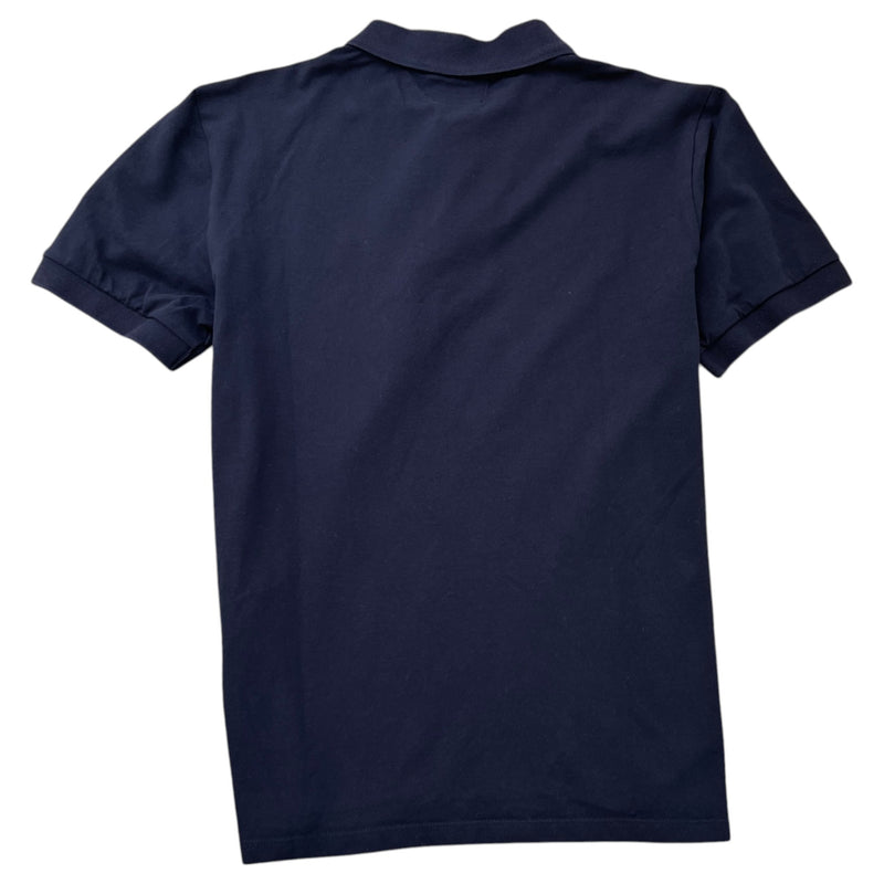 Men's Logo Patch Polo Shirt Navy Size M