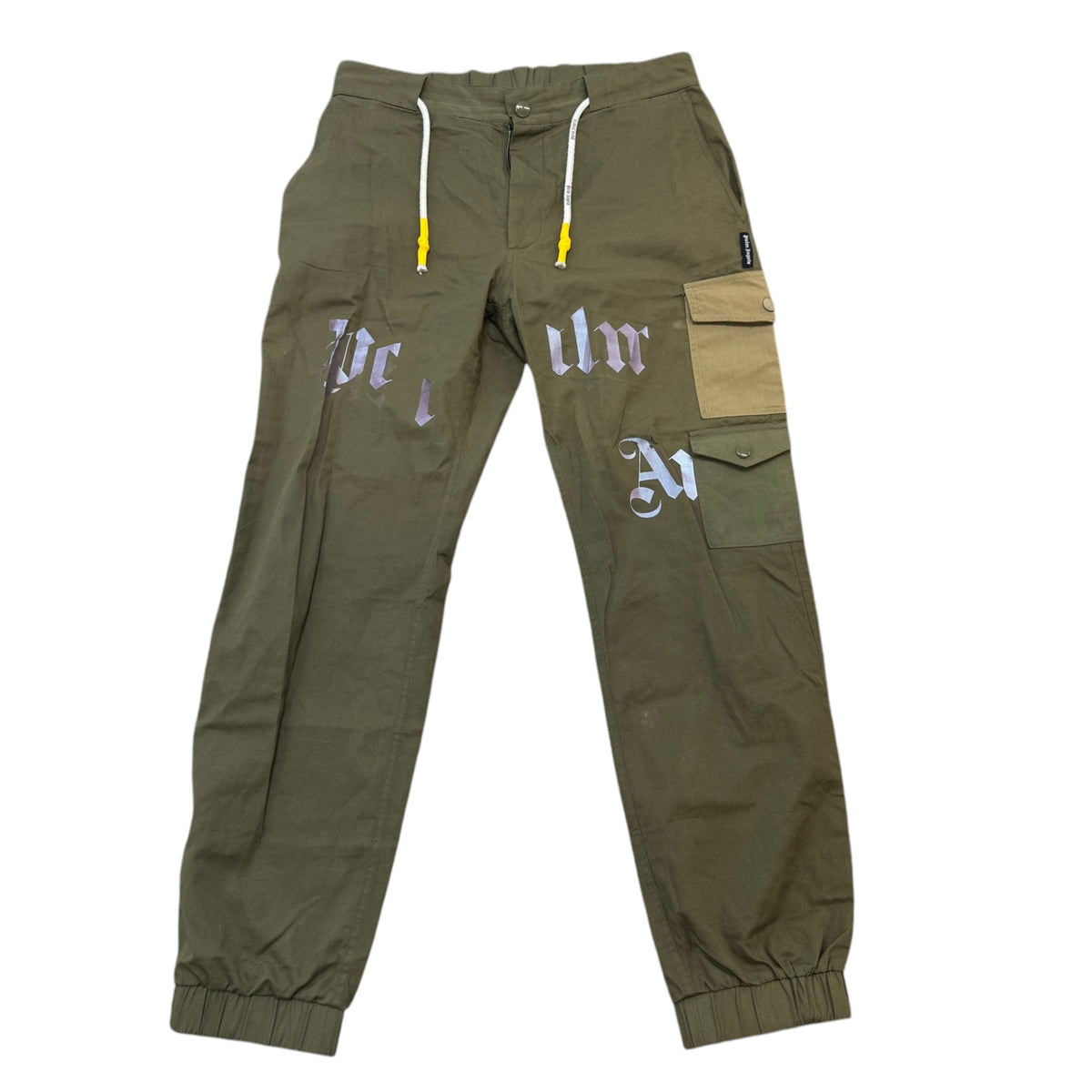 Men's Logo Print Cargos Khaki Size S / W30 - Photo 1