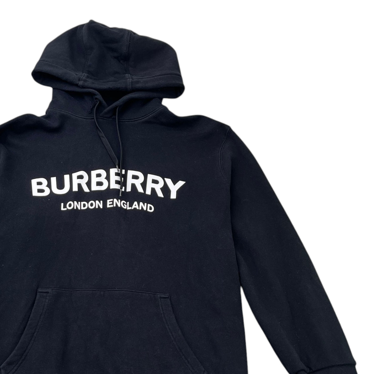 Men's Logo Print Hoodie Black Size 3XL - Photo 3