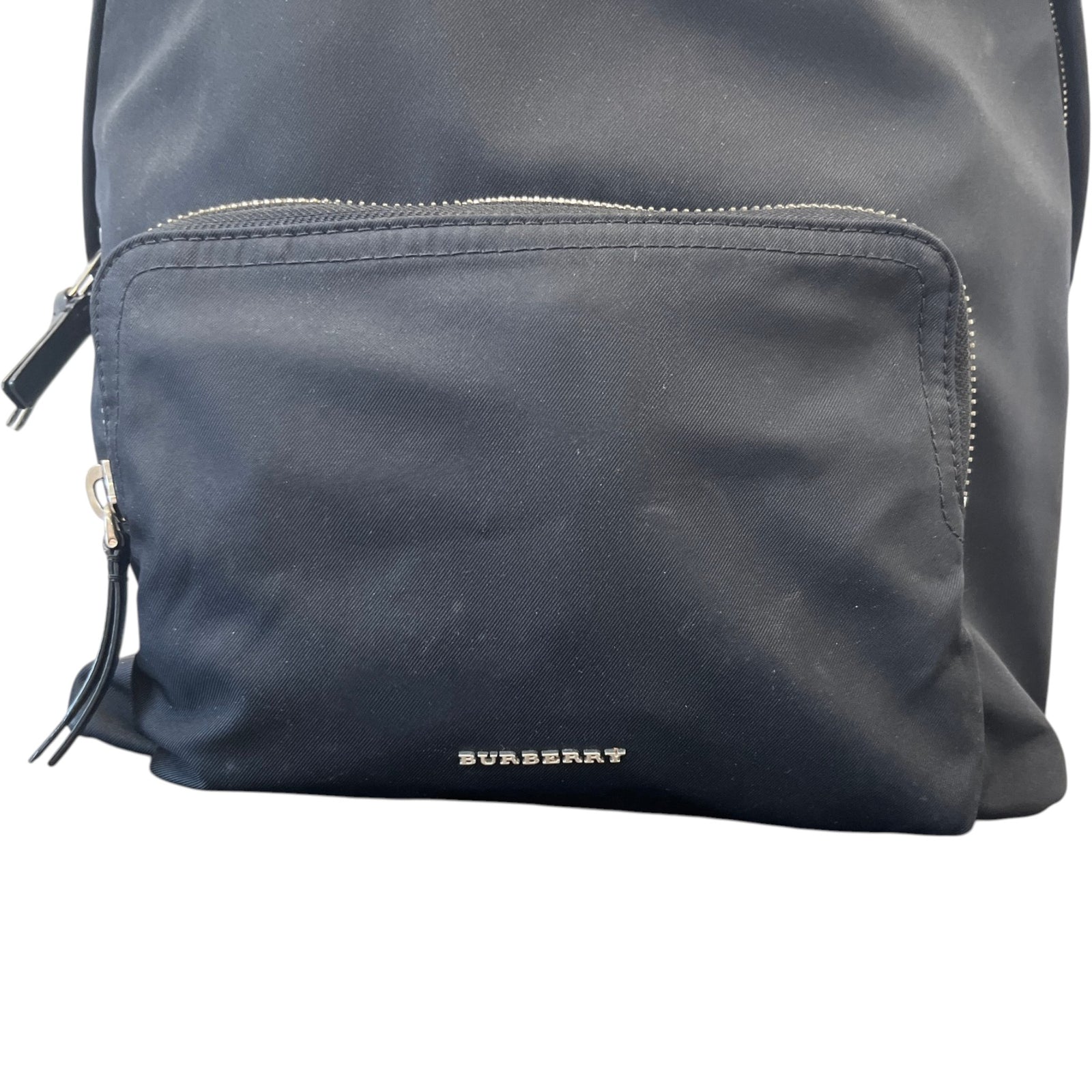 Men's Logo Nylon Backpack Black - Photo 11