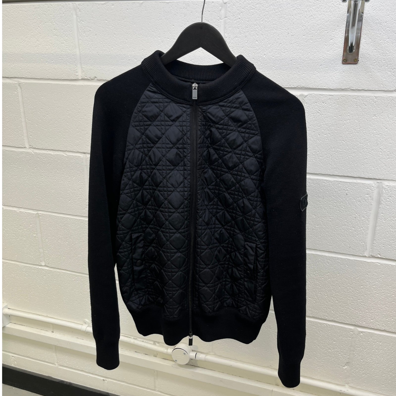 Men's Cannage Knit Padding Cardigan Black Size XS - Photo 10