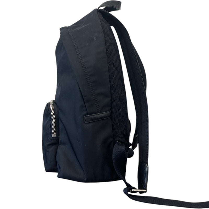 Men's Logo Nylon Backpack Black