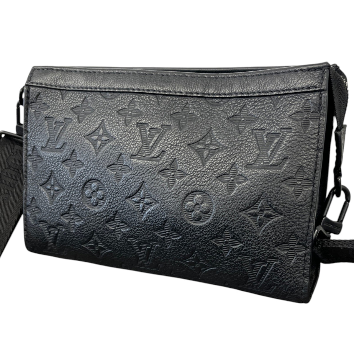 Men's Monogram Shadow Gaston Wearable Wallet Messenger Bag Black - Photo 9