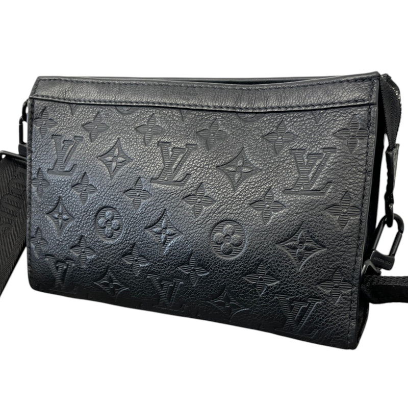 Men's Monogram Shadow Gaston Wearable Wallet Messenger Bag Black