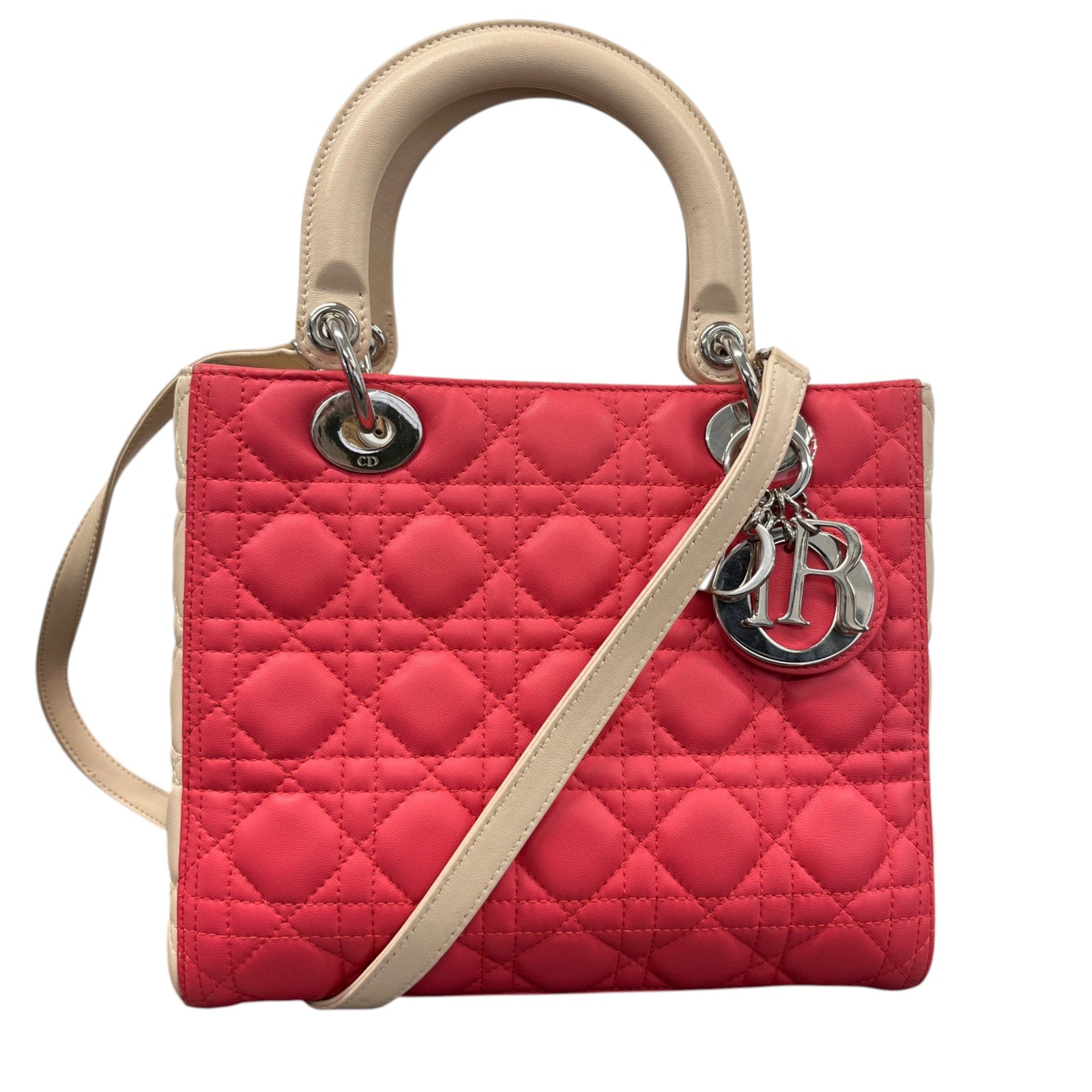 Women's Medium Lady Dior Bag Pink - Photo 1