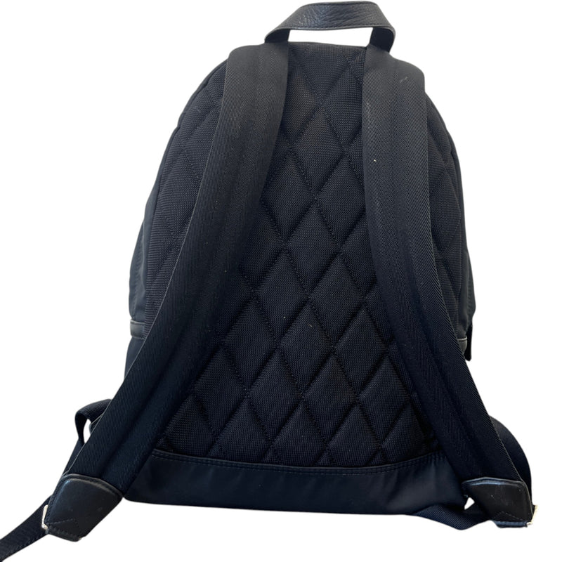Men's Logo Nylon Backpack Black