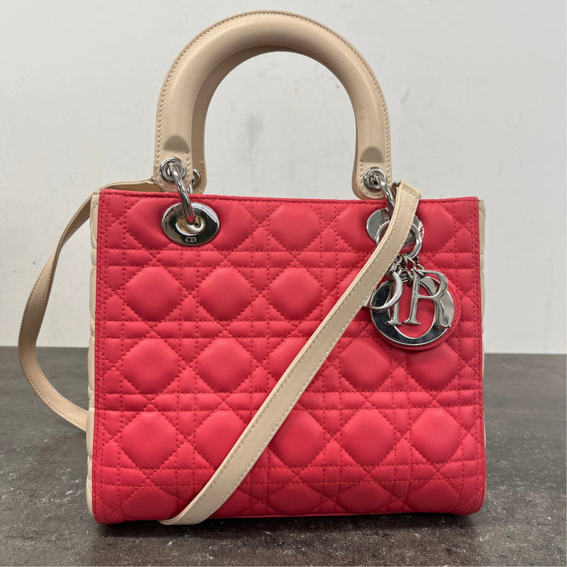 Women's Medium Lady Dior Bag Pink
