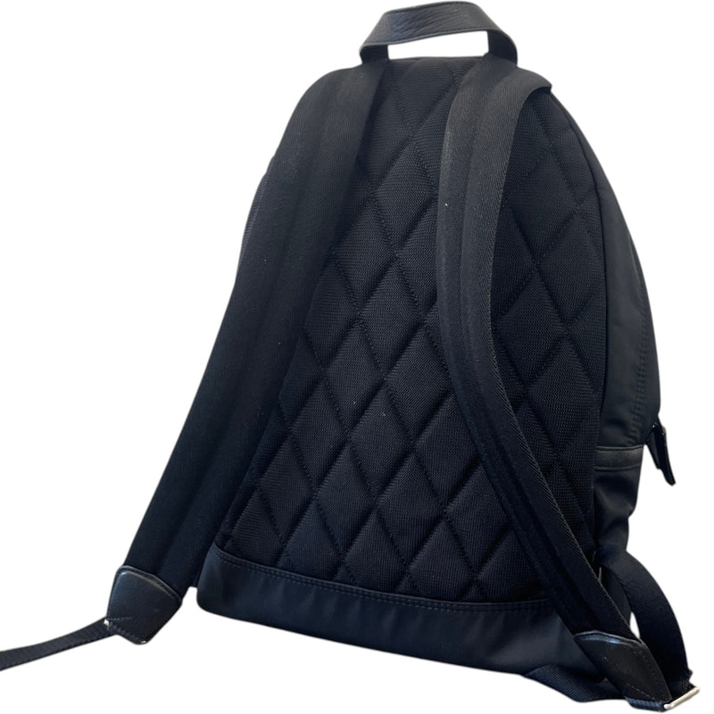 Men's Logo Nylon Backpack Black