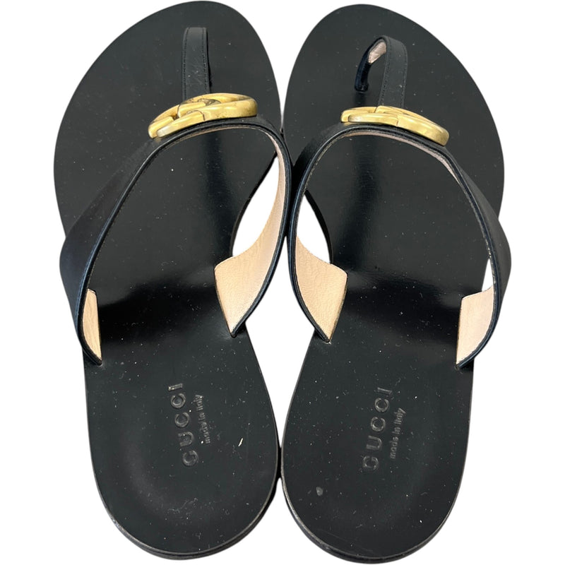 Women's Gg Marmont Sandals Black Size EU 38 / UK 5