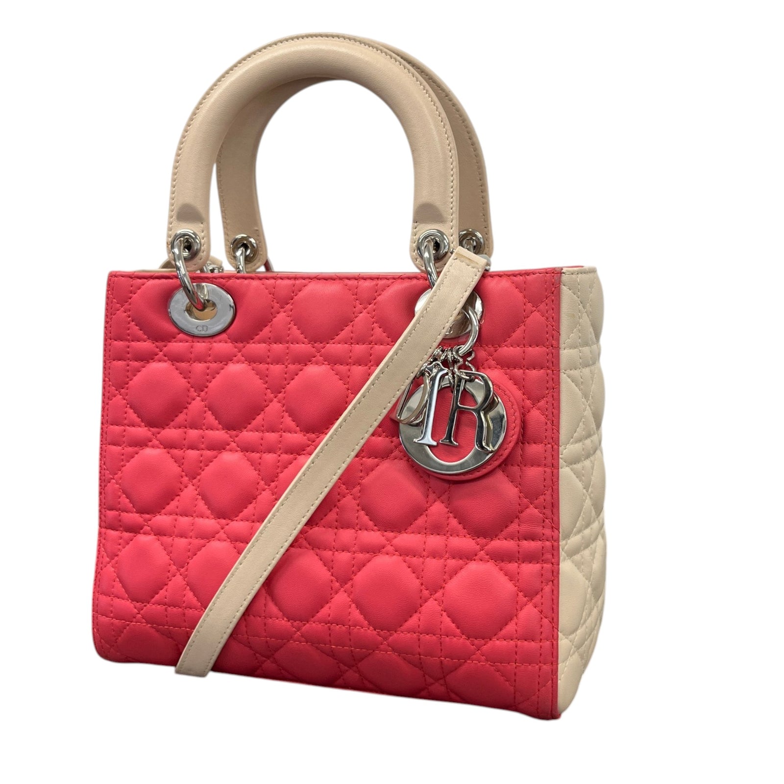 Women's Medium Lady Dior Bag Pink - Photo 4