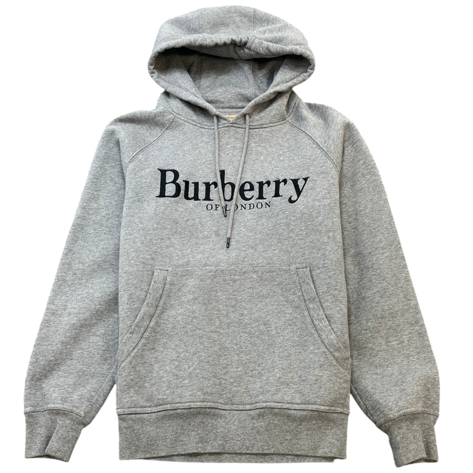 Men's Embroidered Logo Hoodie Grey Size S - Photo 1