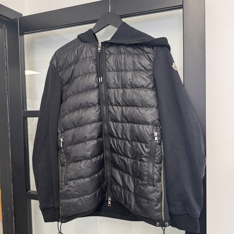 Men's Maglia Cardigan Down Jacket Black Size 4 / XL