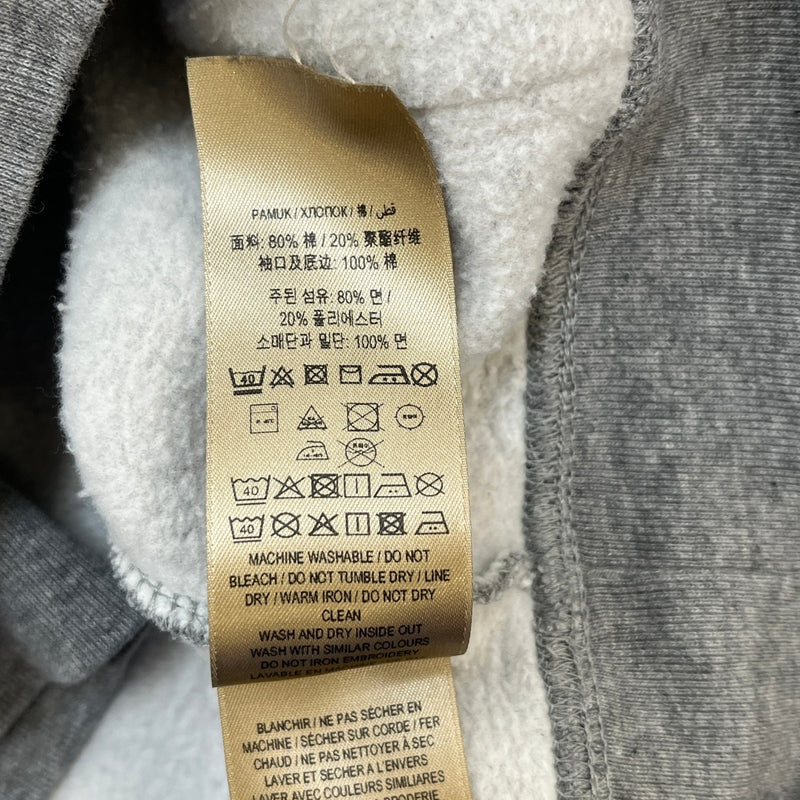 Men's Embroidered Logo Hoodie Grey Size S