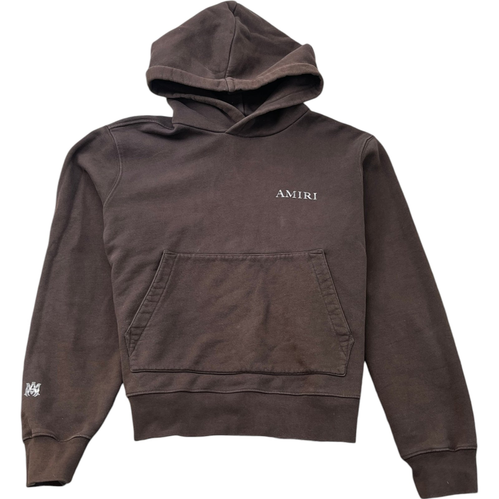 Men's Logo Print Hoodie Brown Size L - Photo 1