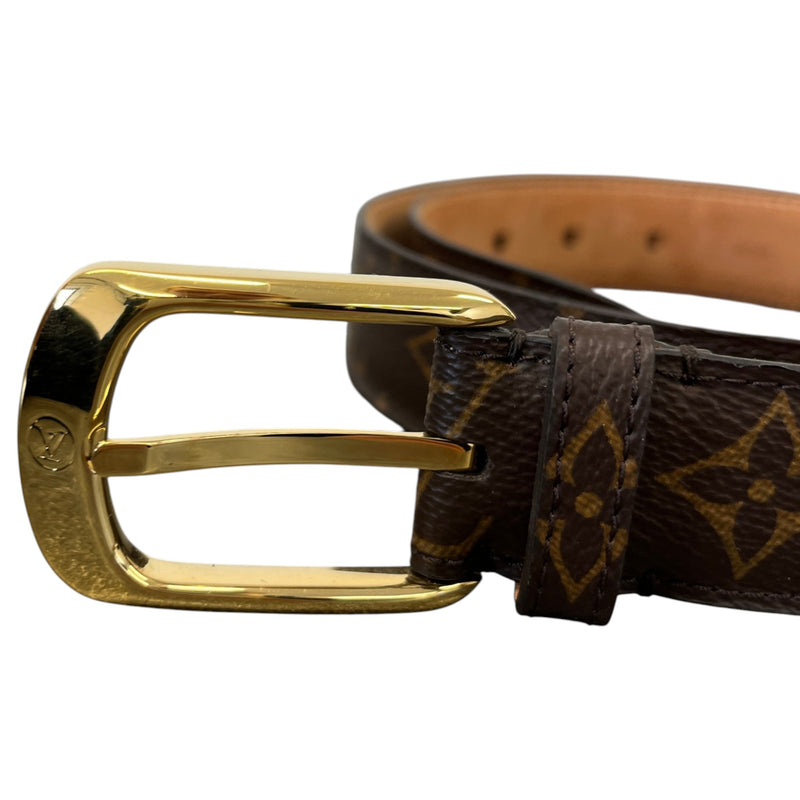 Women's Monogram Canvas Ellipse Belt Brown Size W36