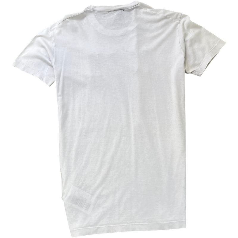 Men's Embossed Logo T-Shirt White Size M