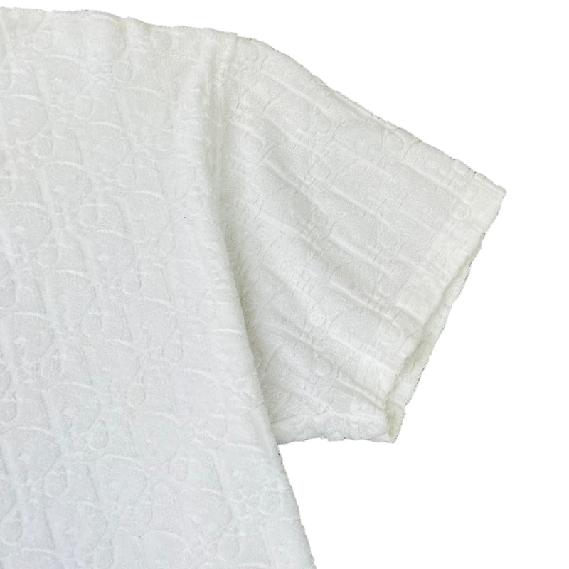Men's Oblique Towelling T-Shirt White Size S