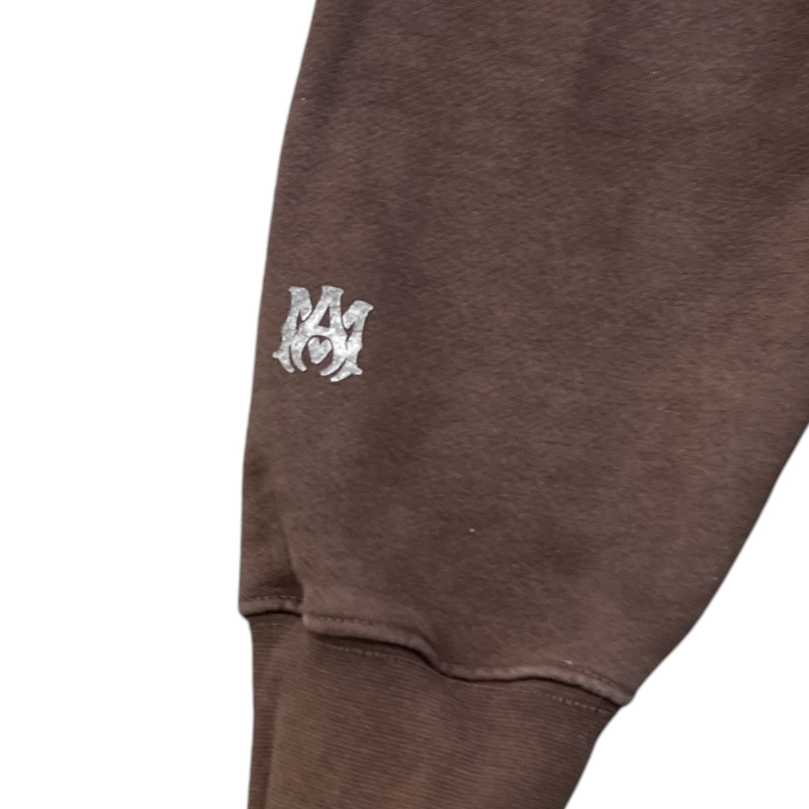Men's Logo Print Hoodie Brown Size L - Photo 5