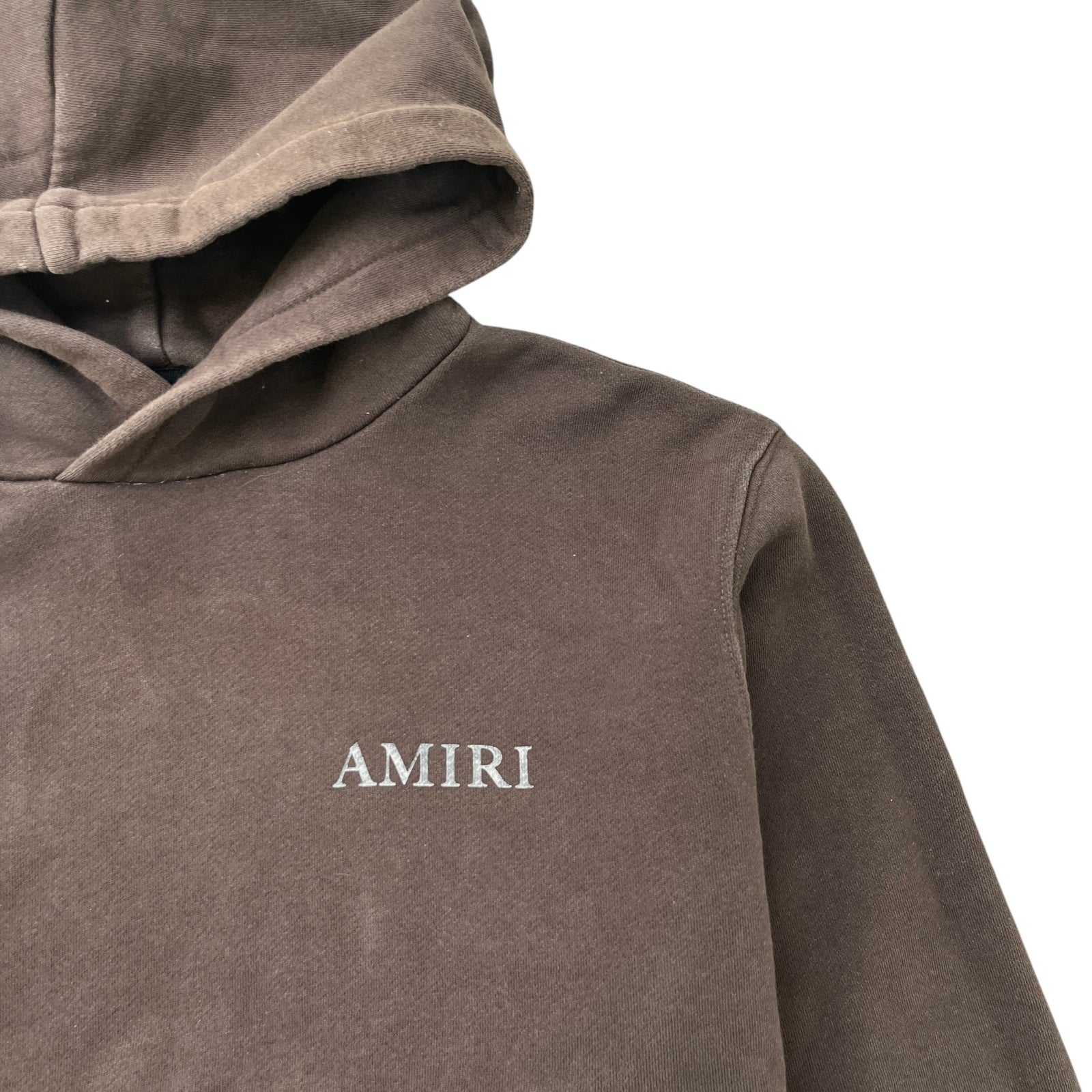 Men's Logo Print Hoodie Brown Size L - Photo 6