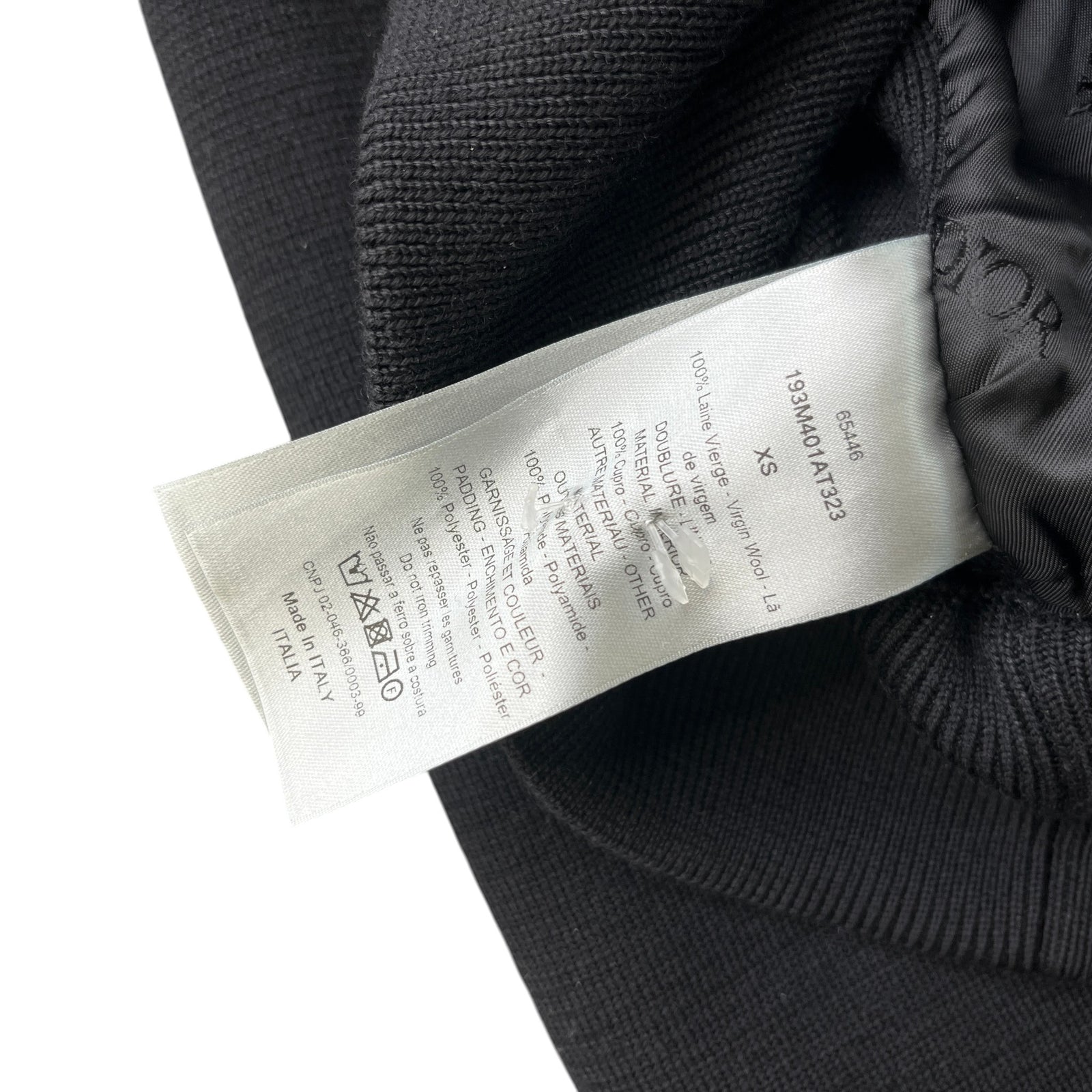 Men's Cannage Knit Padding Cardigan Black Size XS - Photo 9