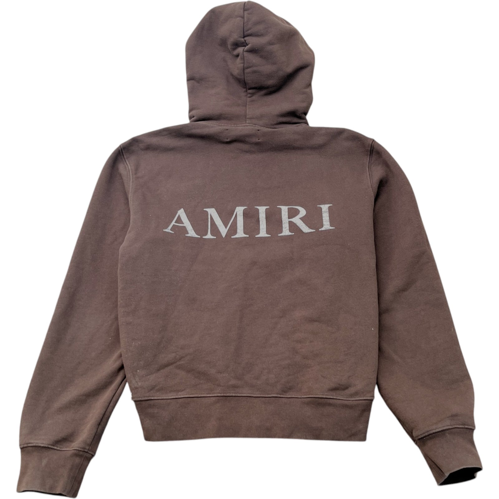 Men's Logo Print Hoodie Brown Size L - Photo 2