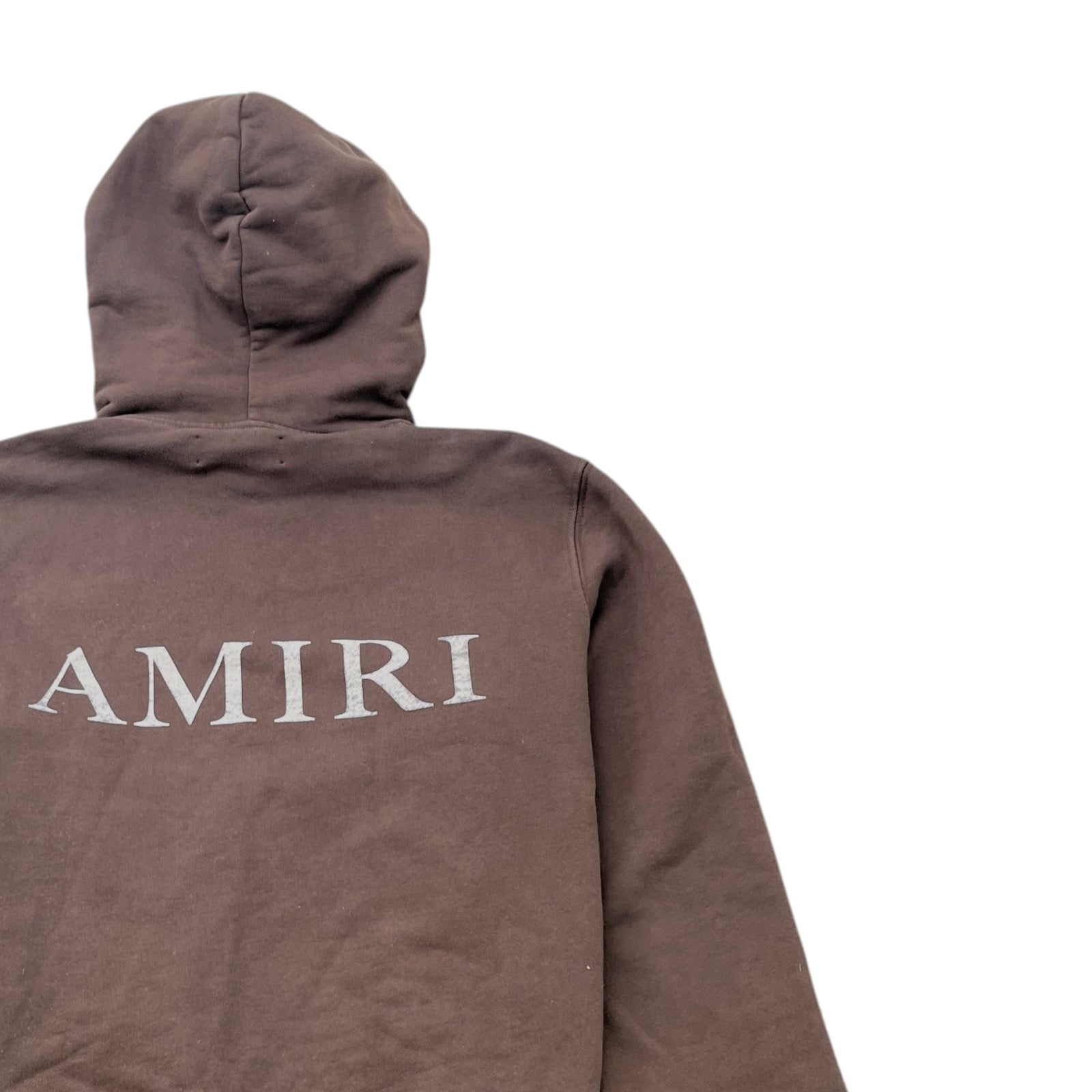 Men's Logo Print Hoodie Brown Size L - Photo 4