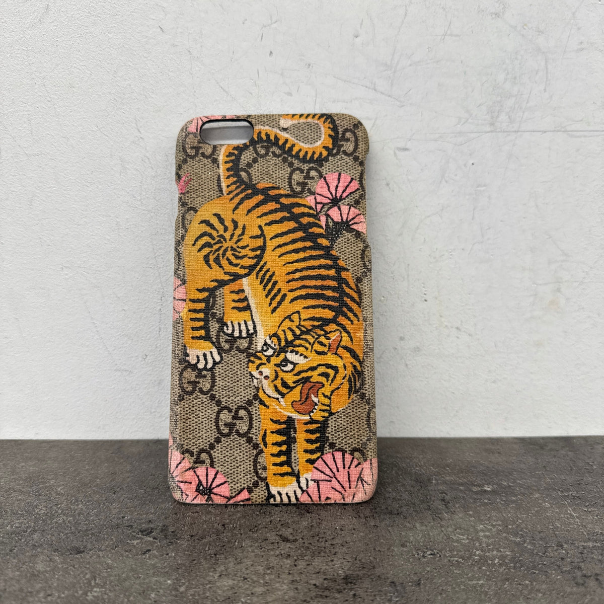 Women's Iphone 6 Plus GG Supreme Tiger Phone Case Beige - Photo 8