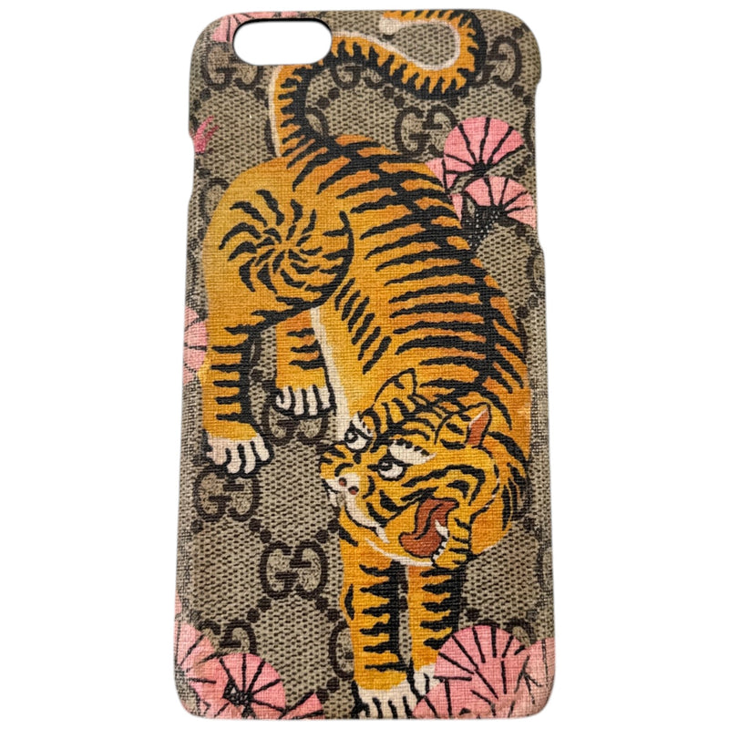Women's Iphone 6 Plus GG Supreme Tiger Phone Case Beige
