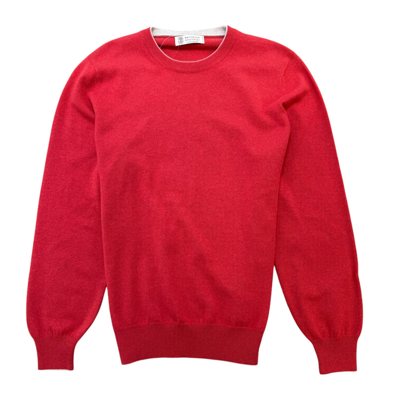 Men's Crew Neck Sweatshirt Red Size L