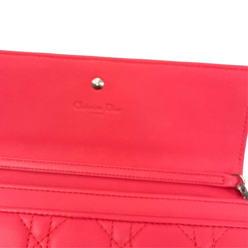 Women's Lady Dior Wallet On Chain Bag Pink