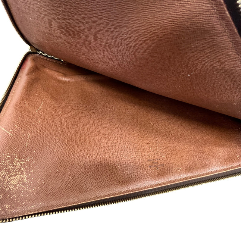 Women's Monogram Laptop Case Pouch Brown