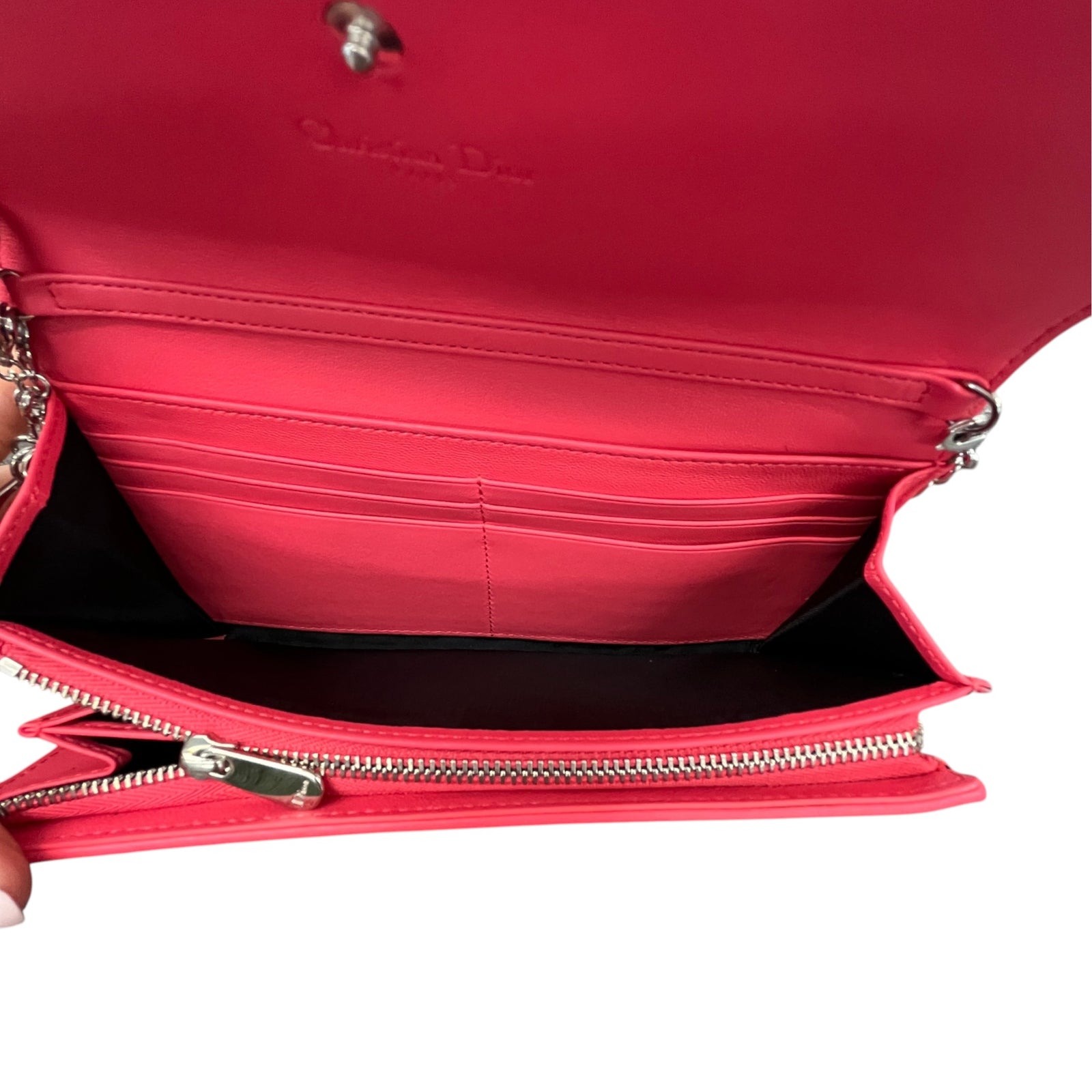 Women's Lady Dior Wallet On Chain Bag Pink - Photo 10